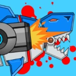 robot gun shark double attack android application logo